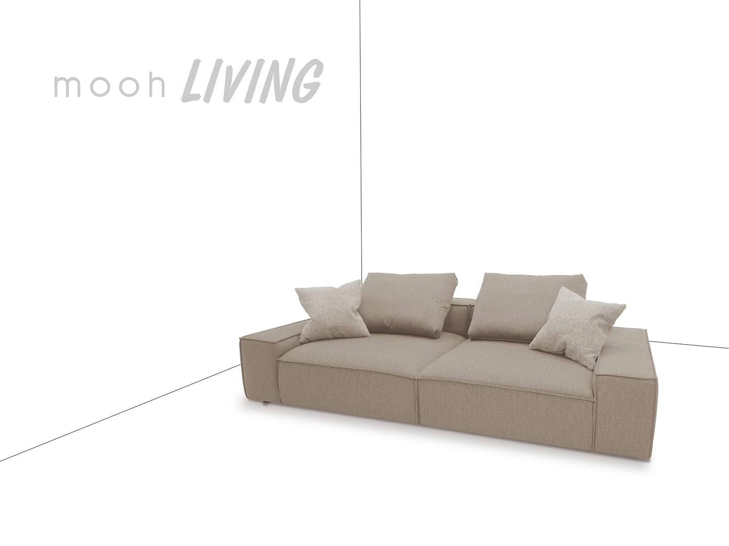 mooh Living 精選馬蒂尼 │三人沙發