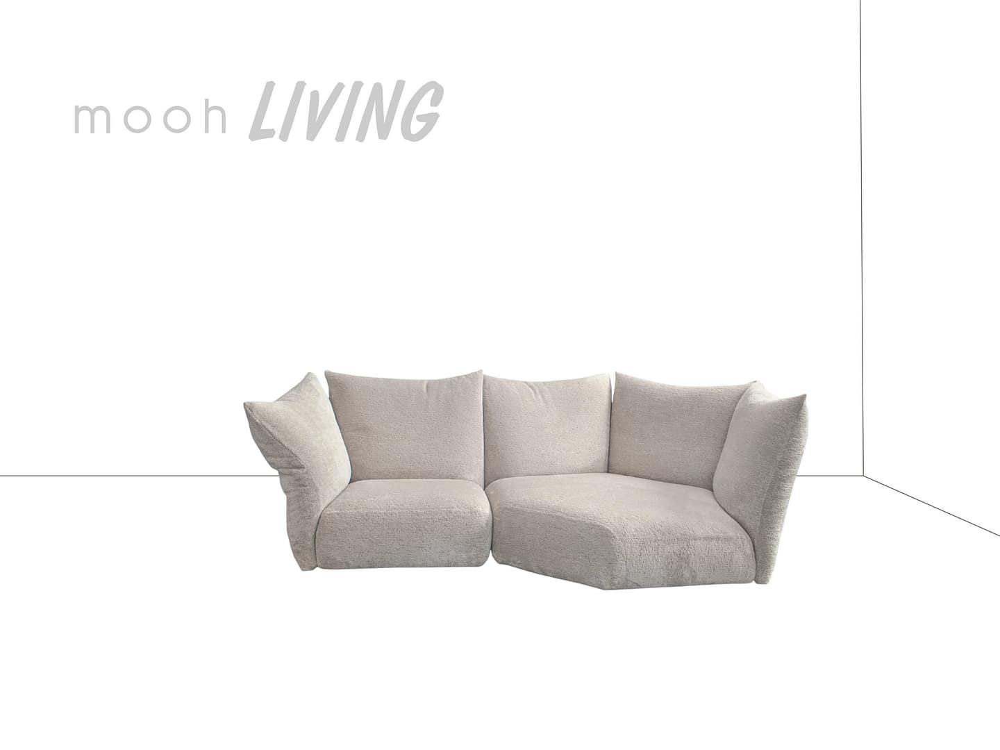 mooh Living 洛林｜ L型花瓣沙發- 254