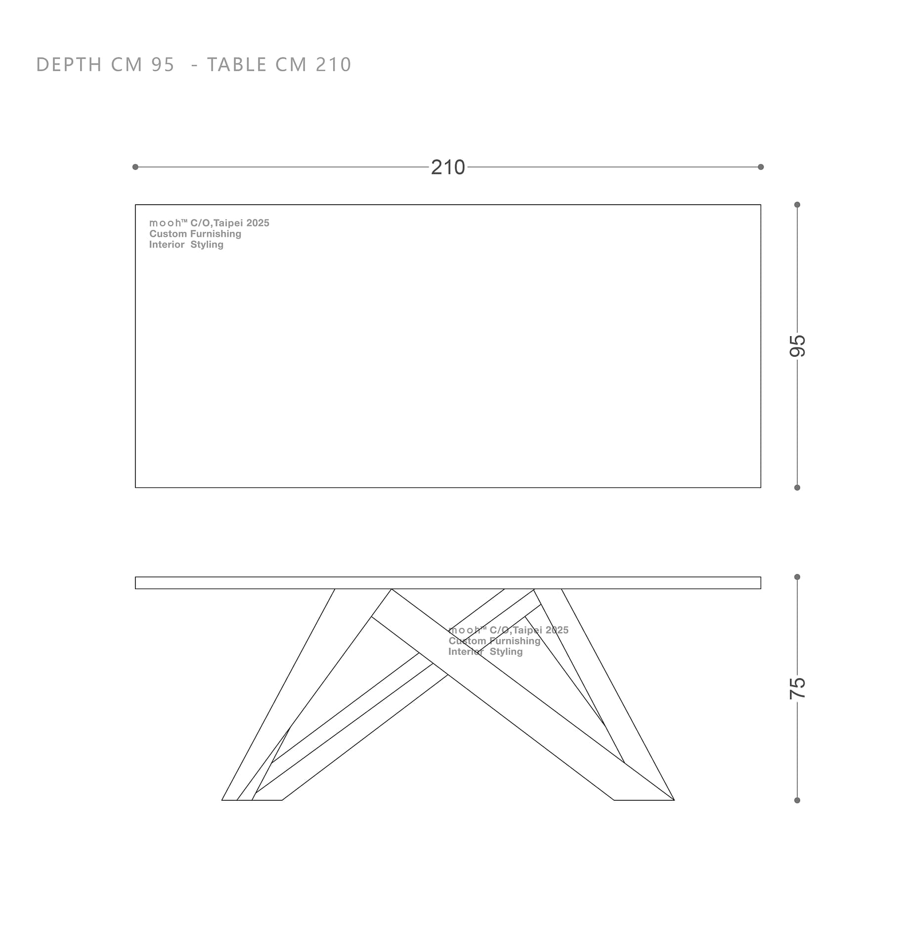 mooh Living 傑森｜餐桌-詳細規格