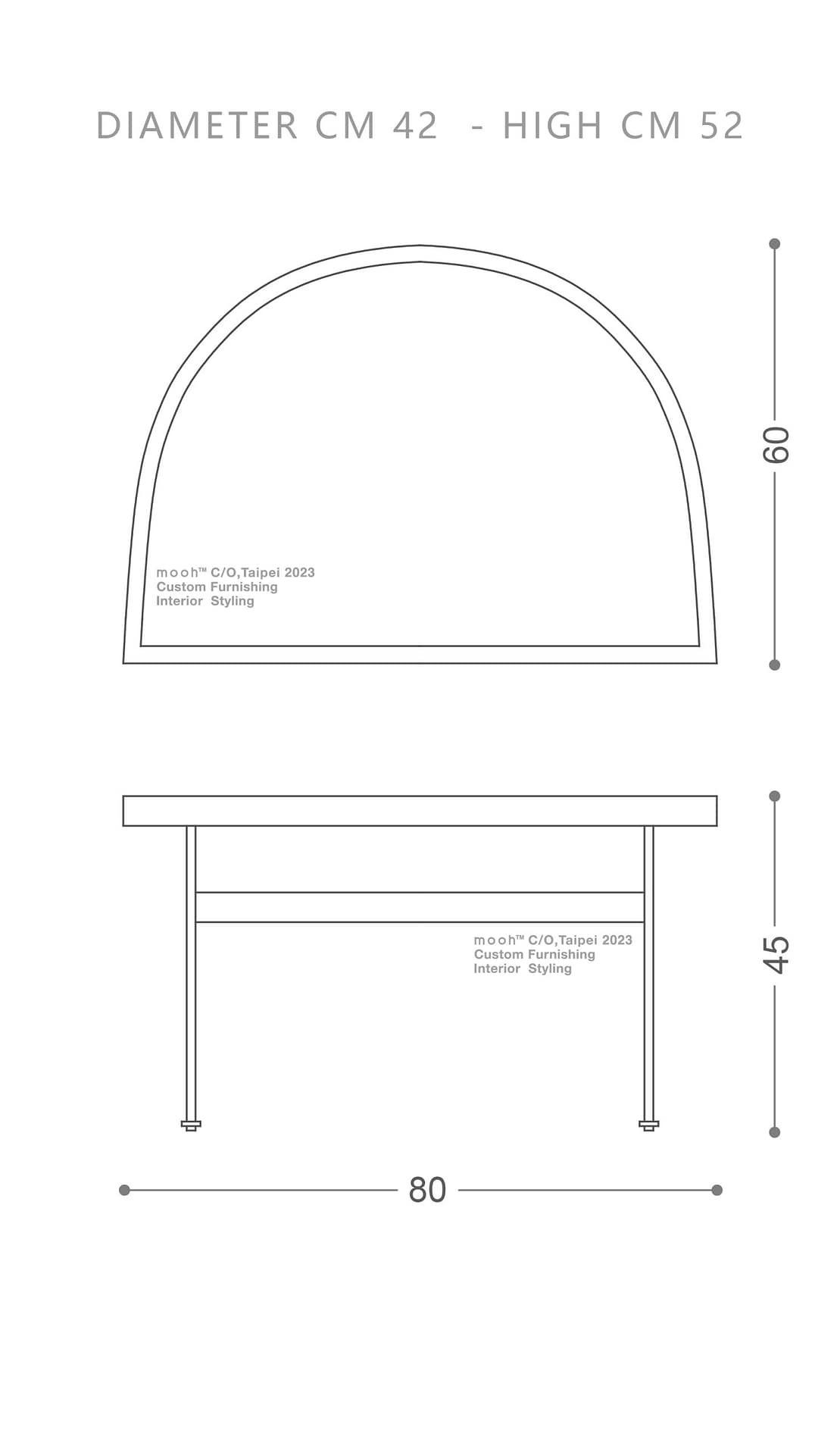 mooh Living 巴頓｜邊几-詳細規格