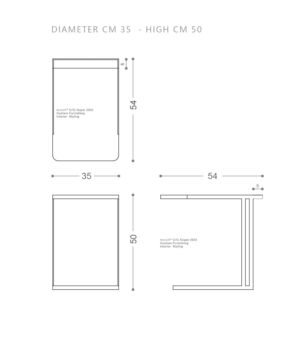 mooh Living 摩卡｜邊几-詳細規格