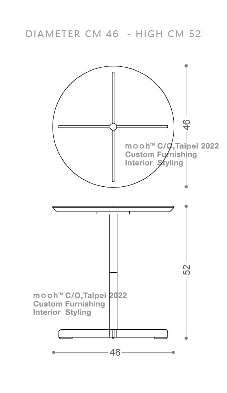 mooh Living 比爾森｜邊几-詳細規格