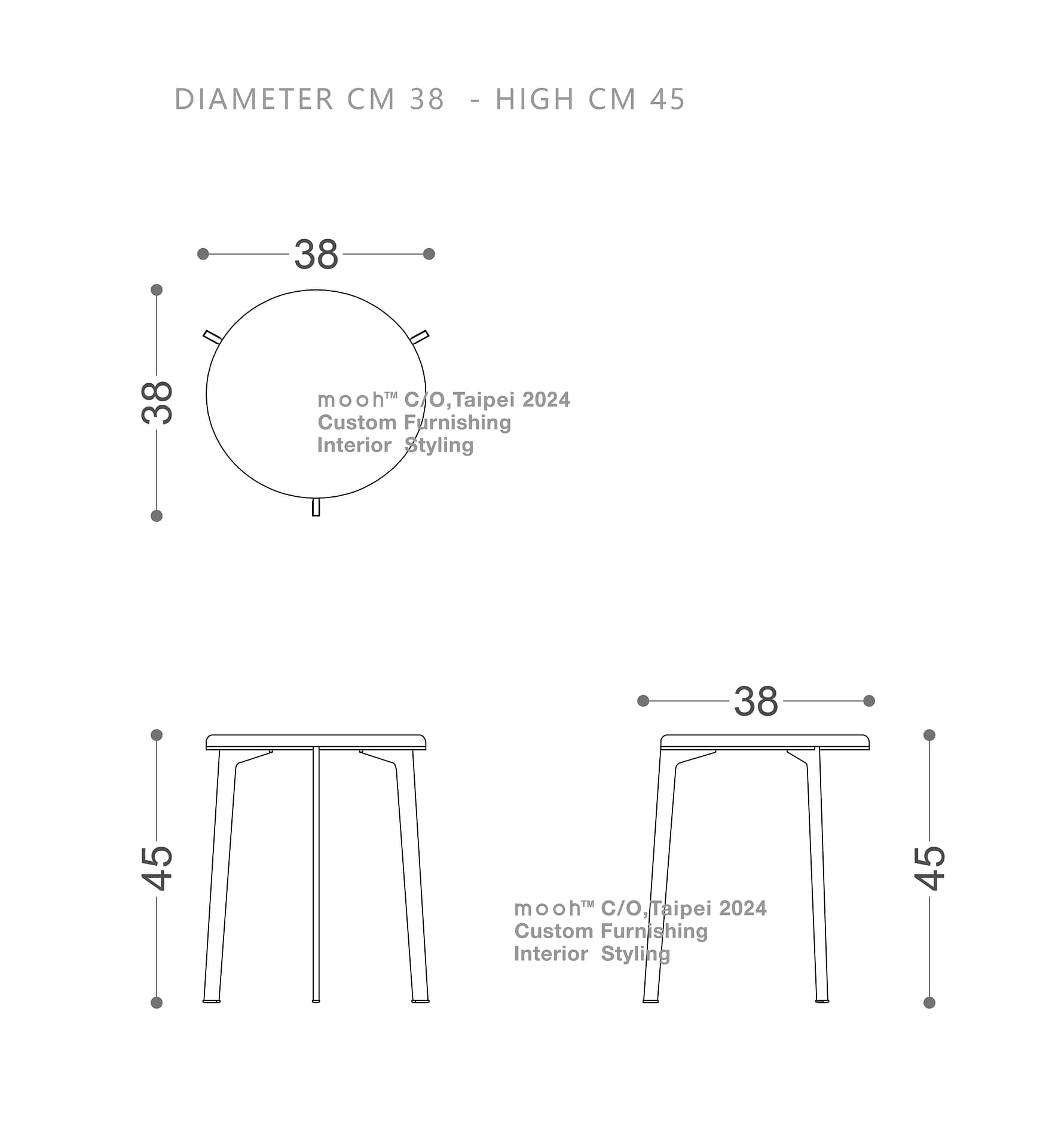 mooh Living 維文｜邊几-詳細規格
