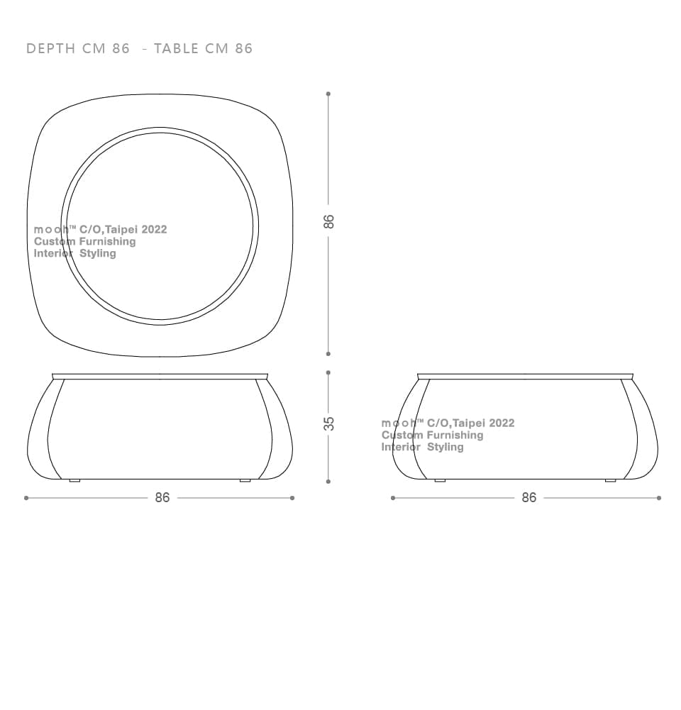 mooh Living 利瓦尼｜茶几-詳細規格