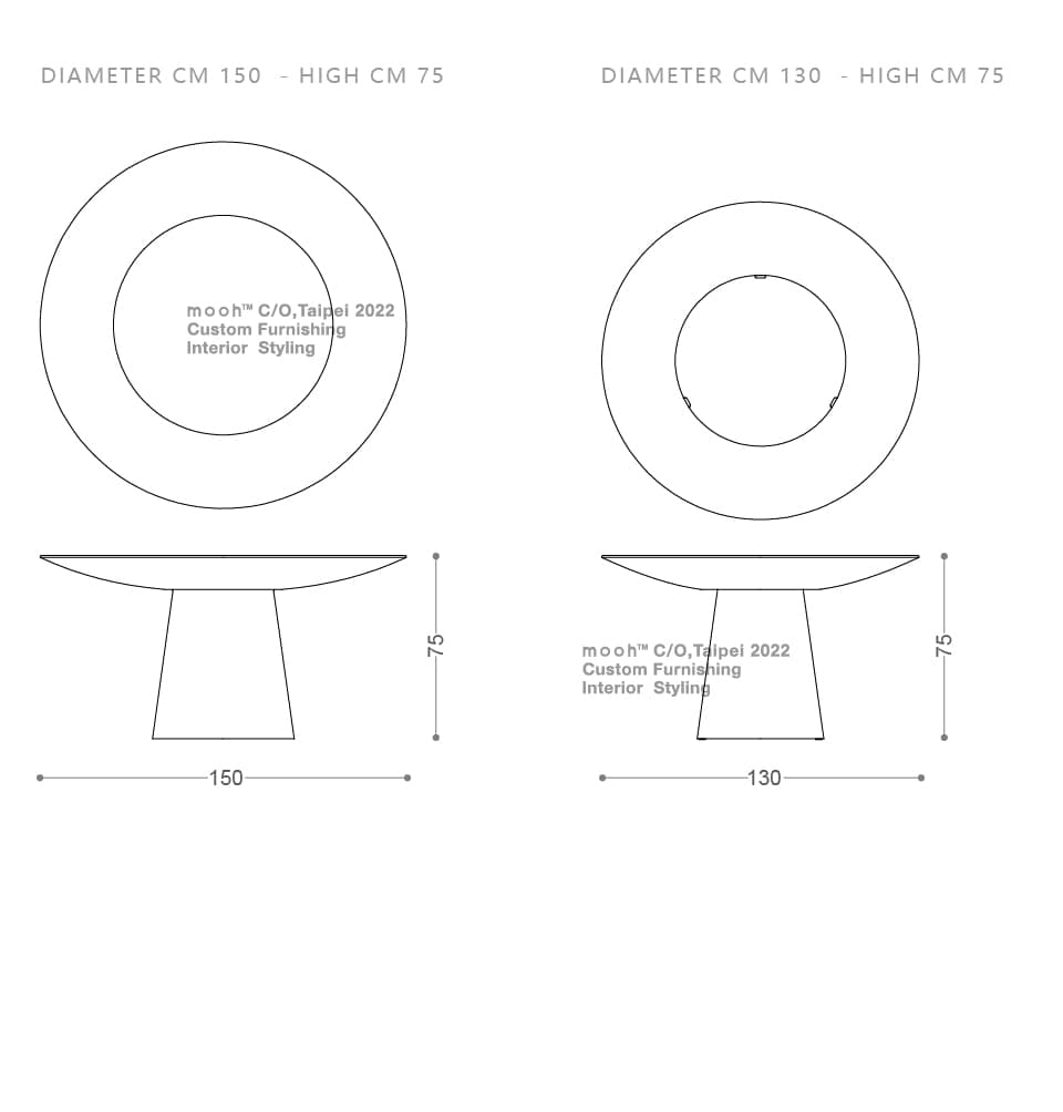 mooh Living 哈萊因｜餐桌-詳細規格