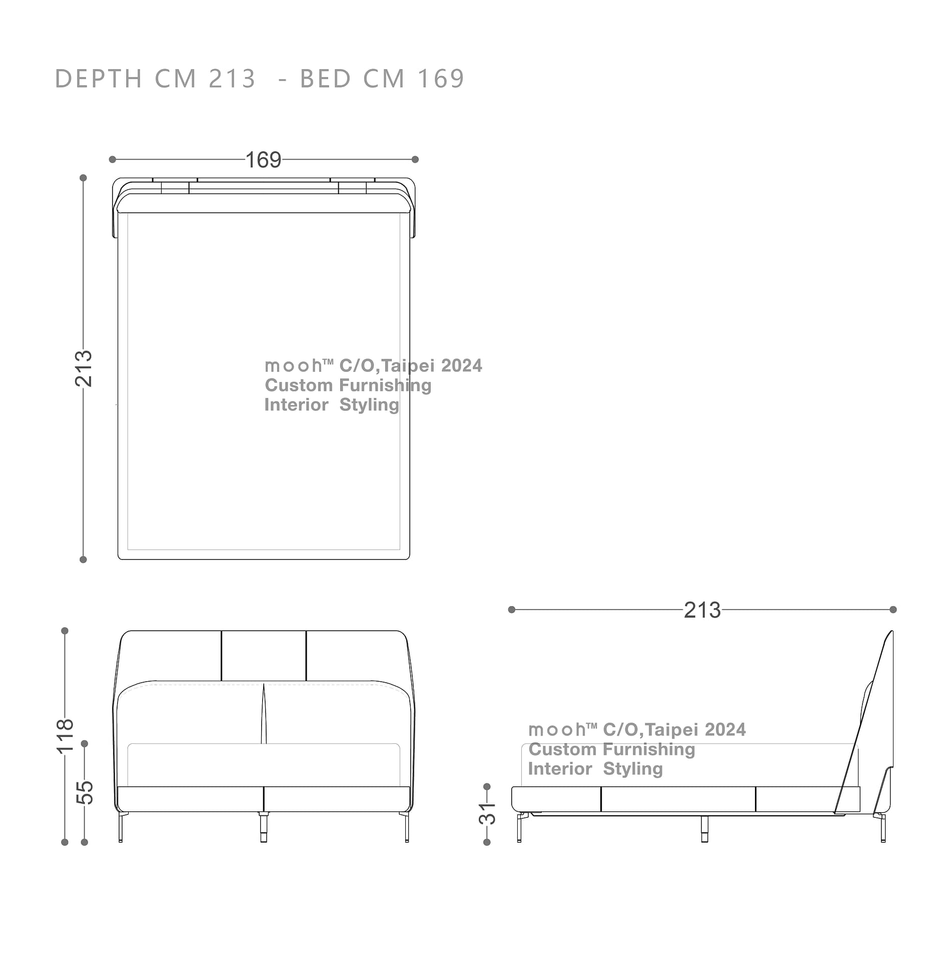 mooh Living 依夫｜床-詳細規格