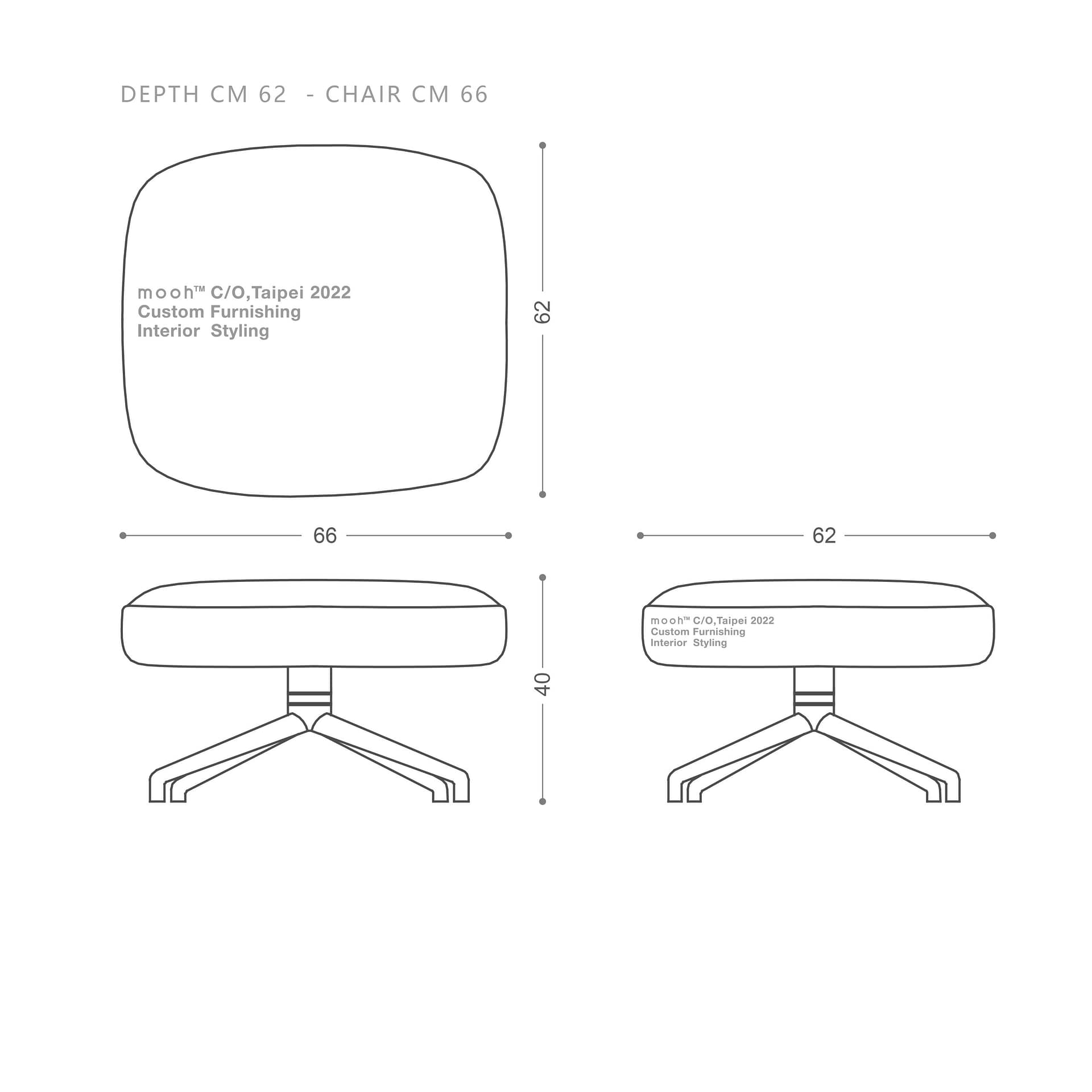 mooh Living 伊芙 Ii｜椅凳-詳細規格