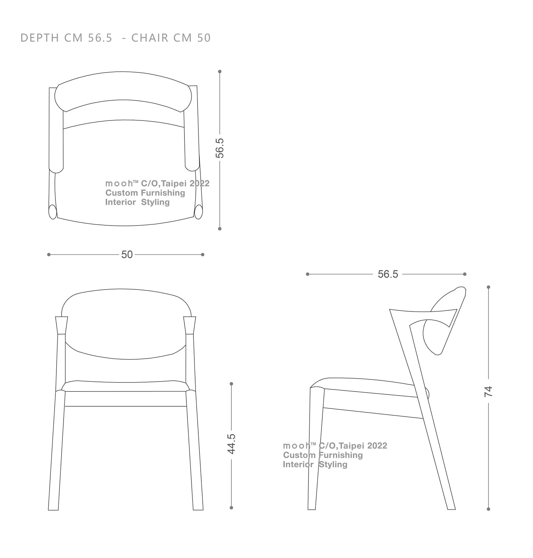 mooh Living 韋里亞 │扶手餐椅 -詳細規格