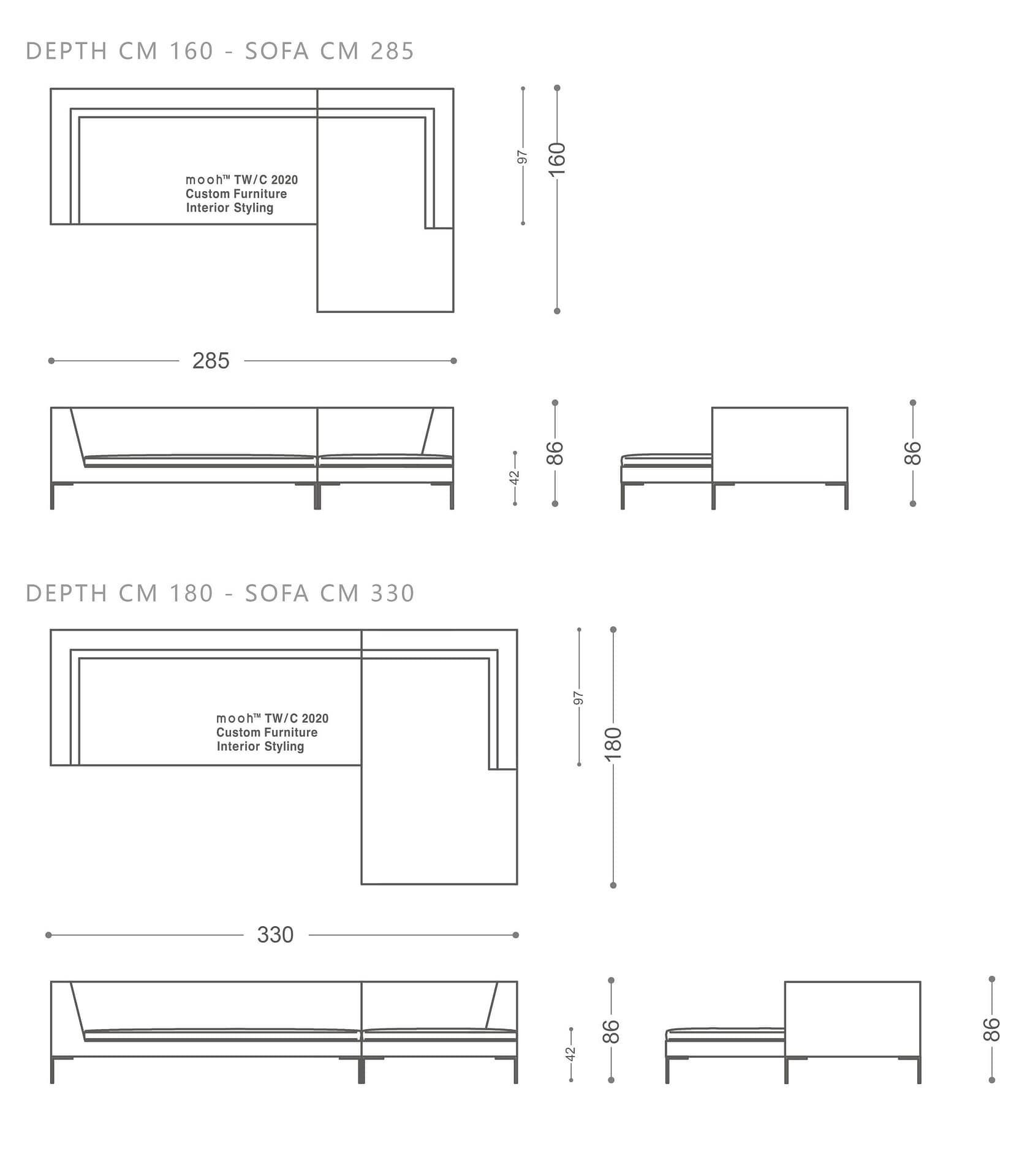 mooh Living 維爾｜L型沙發-詳細規格