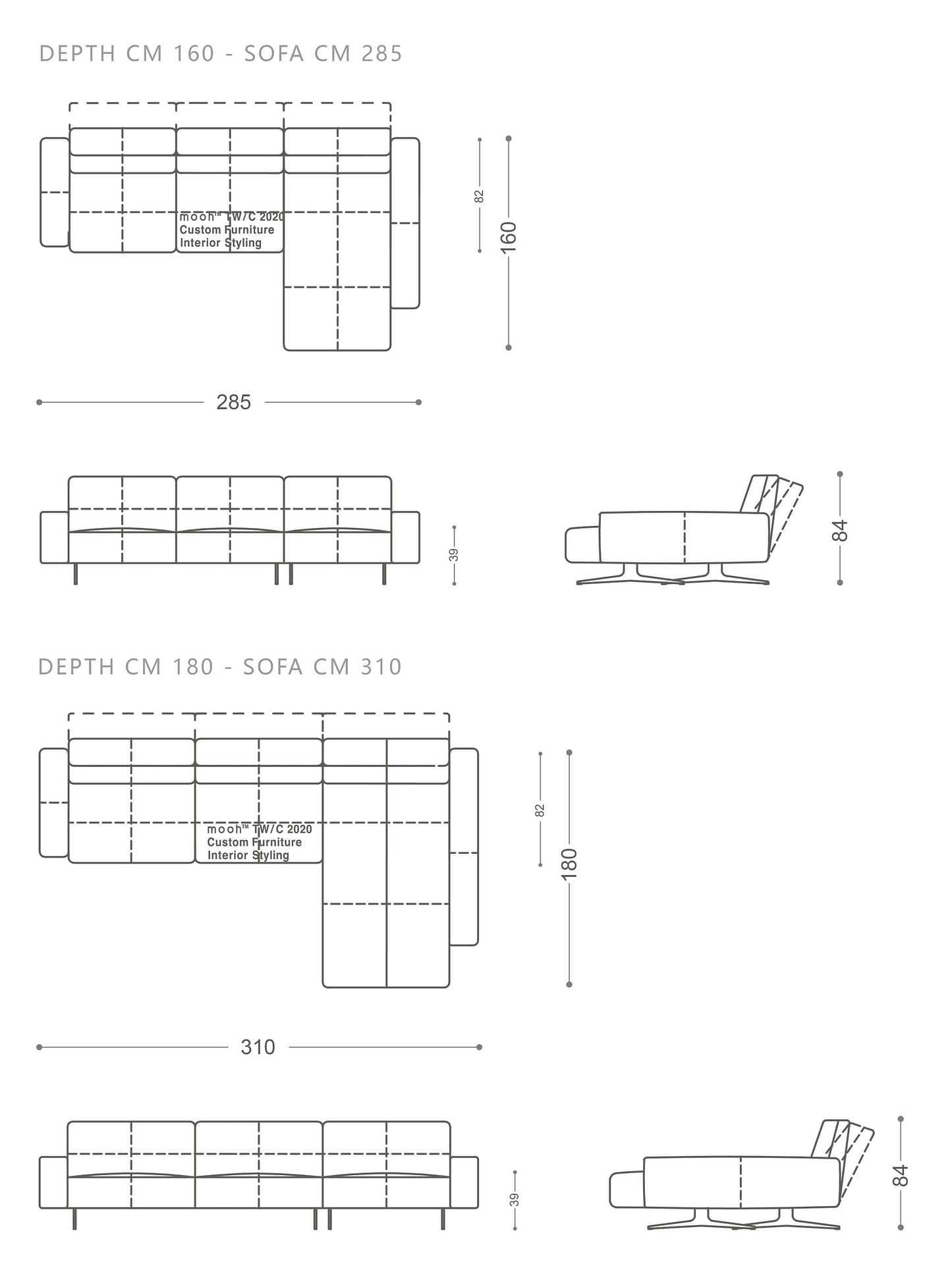 mooh Living 維特勞｜L型沙發-詳細規格
