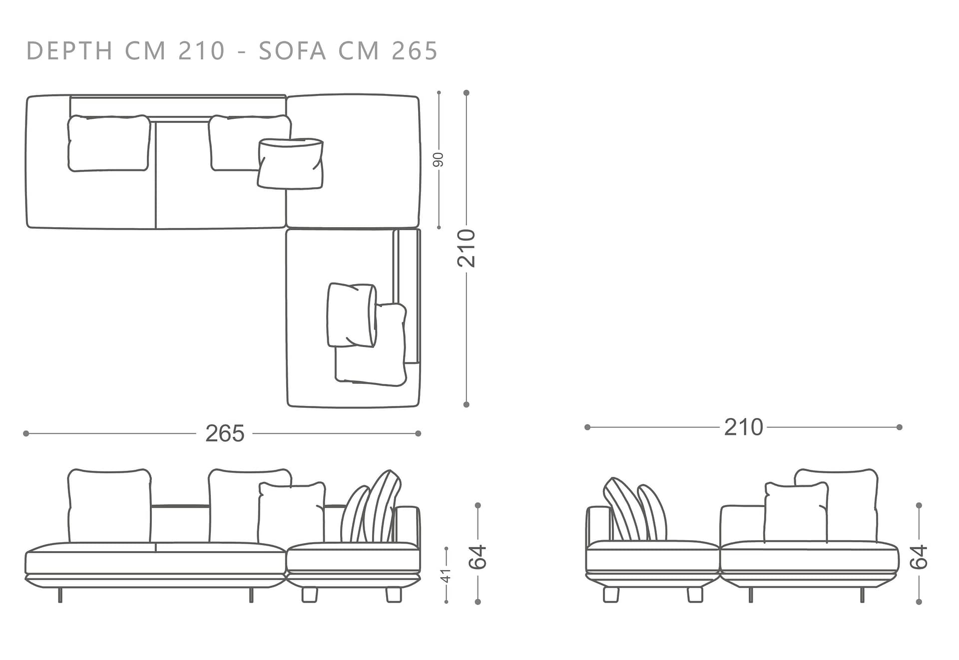 mooh Living 維琪｜L型沙發-詳細規格