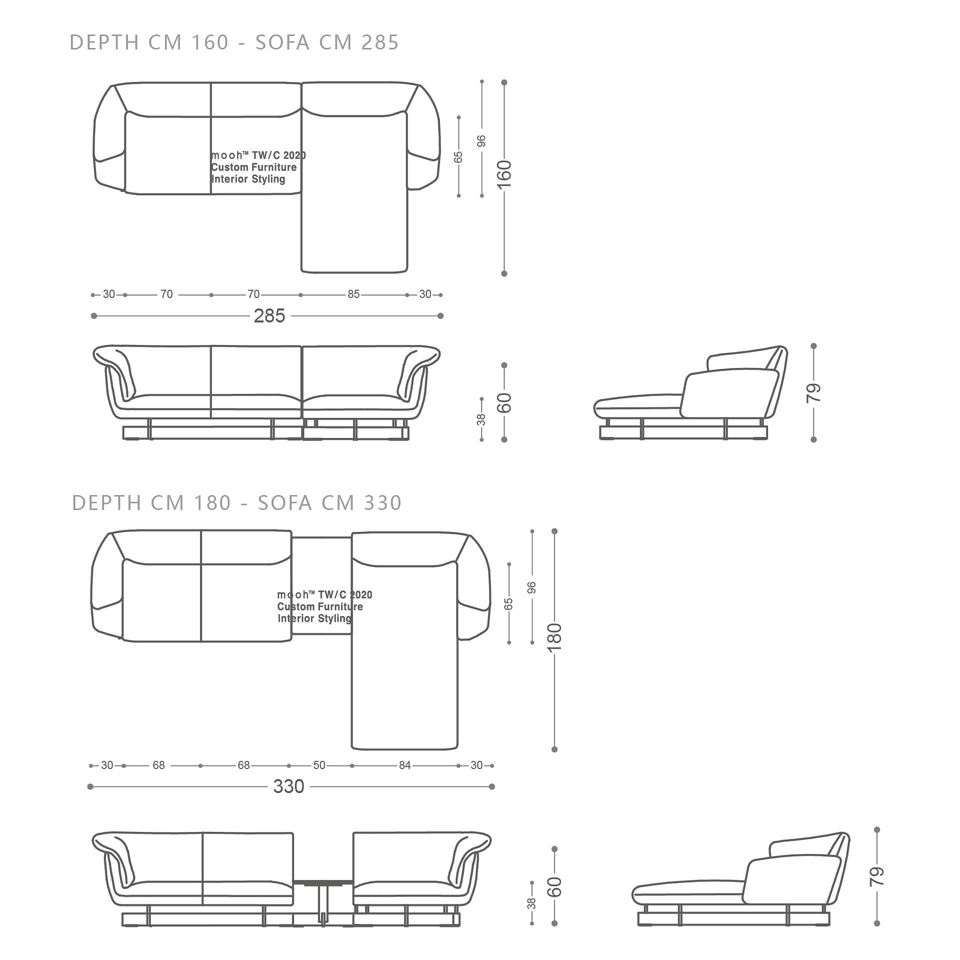 mooh Living 雷諾｜L型沙發-詳細規格