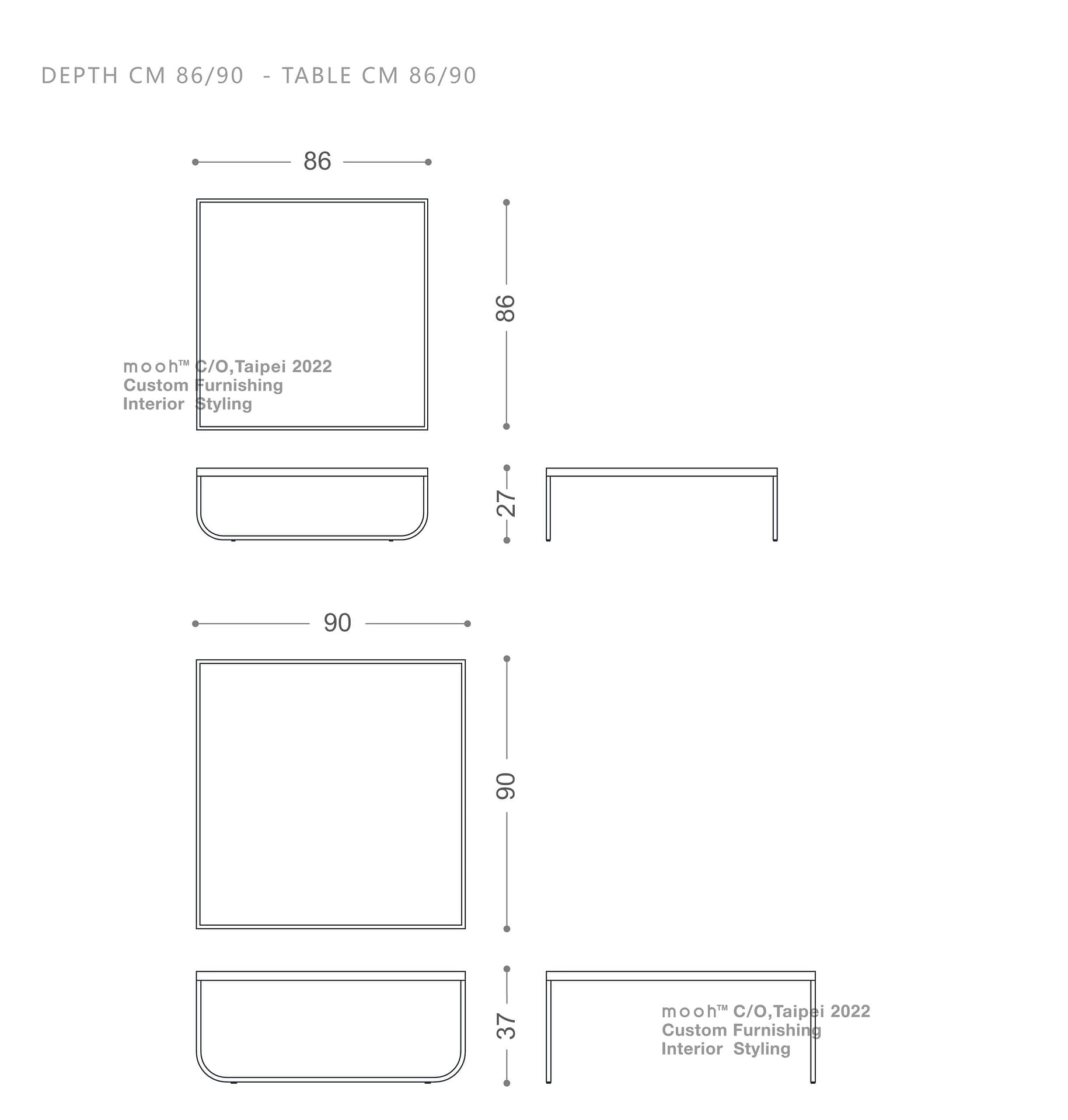 mooh Living 普諾｜茶几-詳細規格