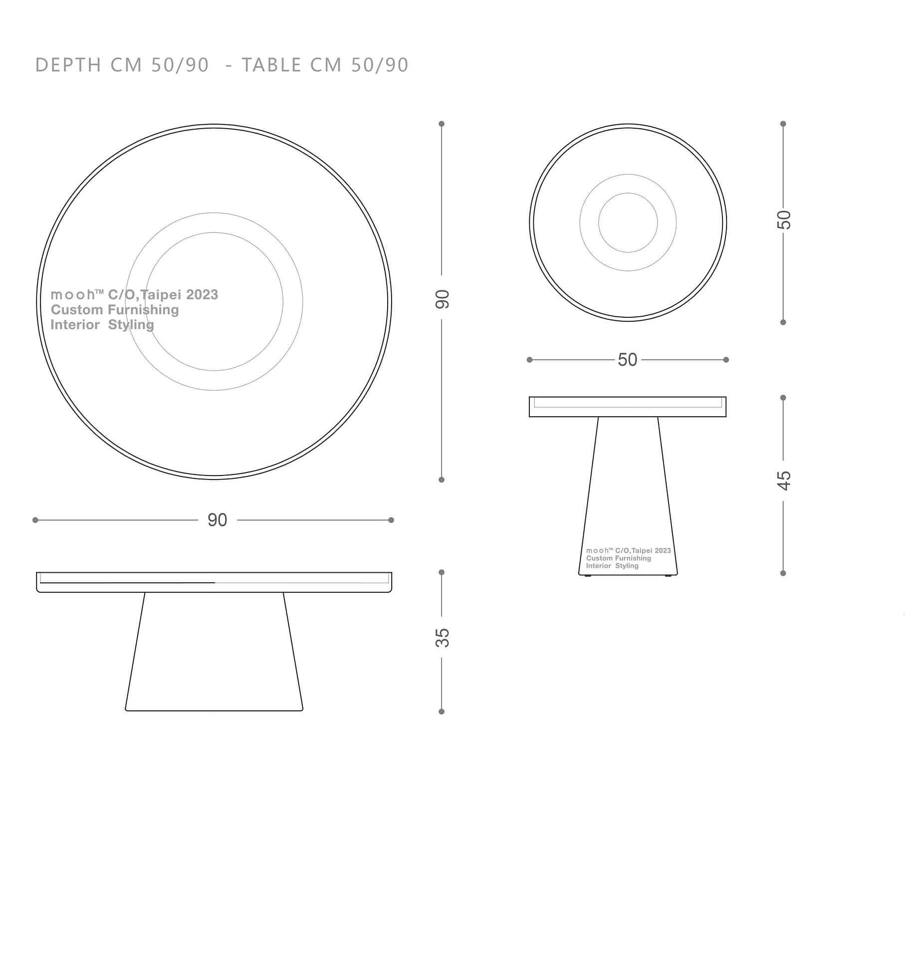 mooh Living 森格 │茶几-詳細規格