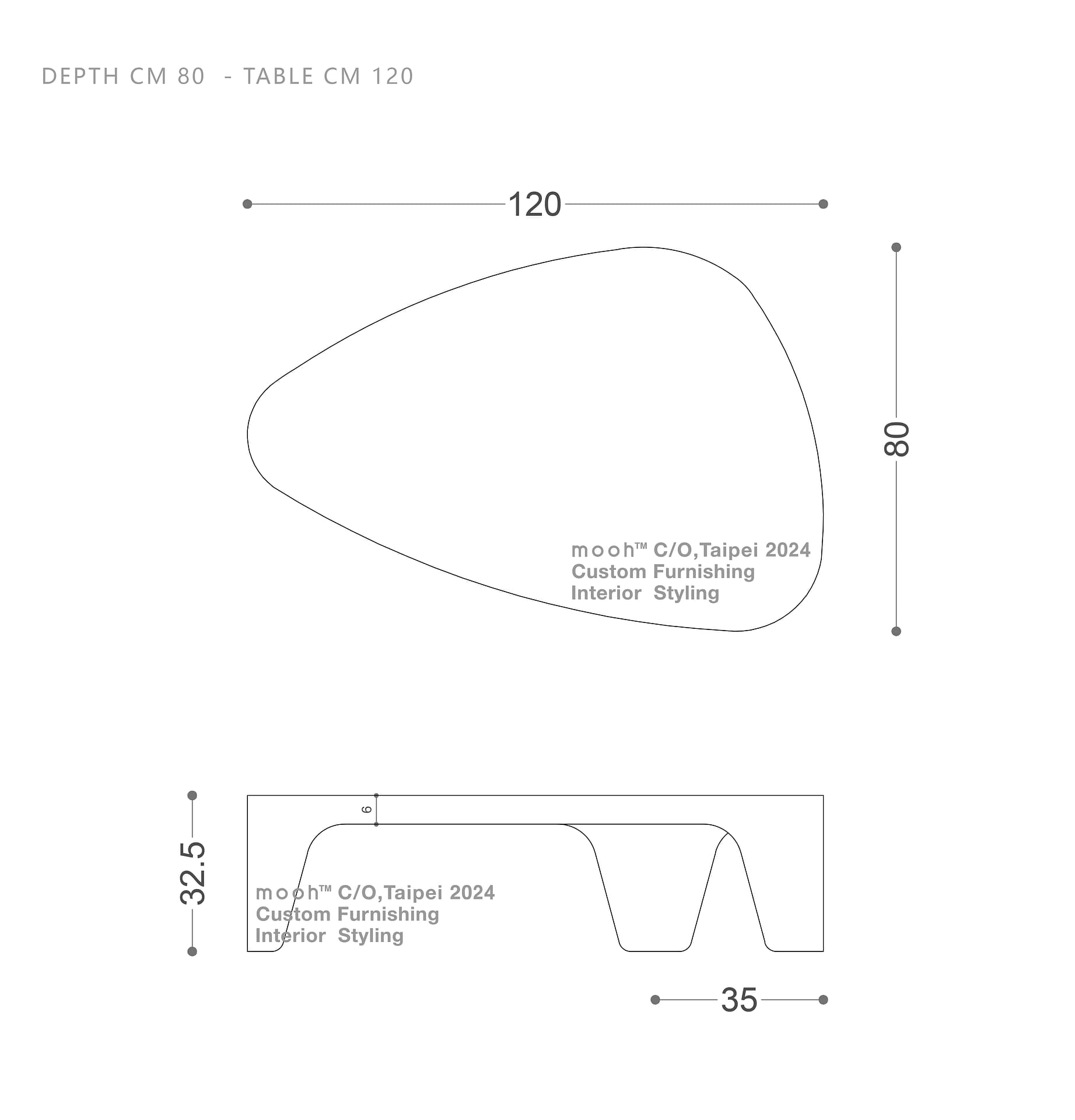 mooh Living 凱恩斯｜茶几-詳細規格