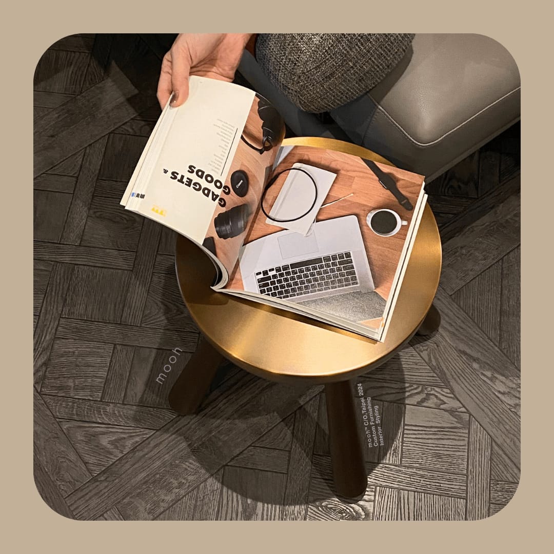 mooh Living 拉菲｜椅凳 多用途設計,是椅凳、是邊几，也是一件裝飾藝術品 輕巧方便搬動，客廳、書房、臥室靈活佈置，實用的金屬傢俱