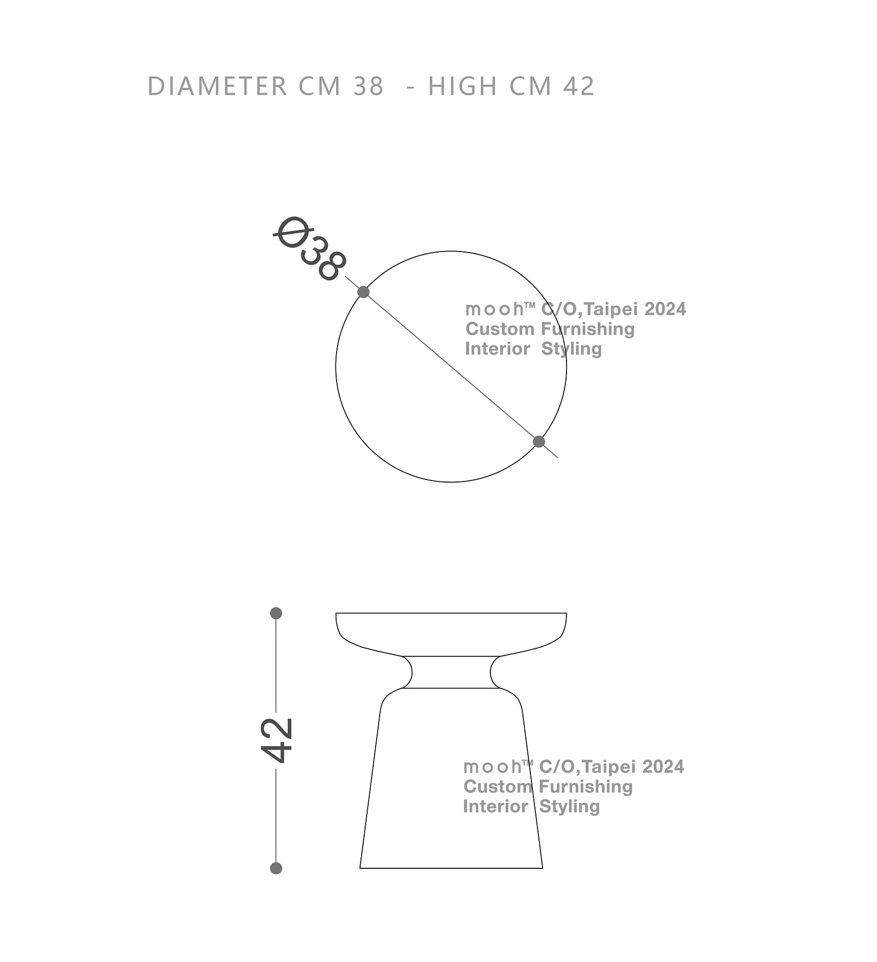 mooh Living 拉雅｜邊几-詳細規格